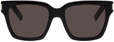 Saint Laurent Black Sl 507 Sunglasses In Black-black-grey