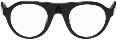 Dries Van Noten Black Linda Farrow Edition 63 C10 Glasses In Black/ Optical Lens