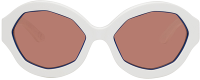 Marni White Cumulous Cloud Sunglasses