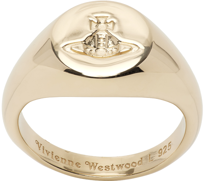 Vivienne Westwood Gold Sigillo Ring In R001 Gold
