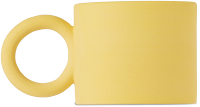 Ekua Ceramics Yellow Circle Mug In Sq3613525