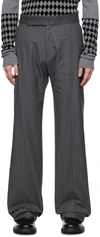 MAXIMILIAN DAVIS GRAY DRAYTON TROUSERS