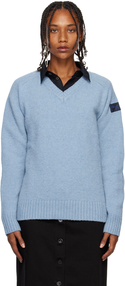 Raf Simons Blue Hammer Sweater In 0045 Electric Blue