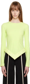 Fidan Novruzova Yellow Nata Long Sleeve T-shirt In Lemon Yellow