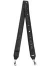 Zadig & Voltaire Stud-detail Leather Bag Strap In Black