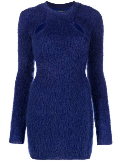 Isabel Marant Alfie Dress In Electric Blue
