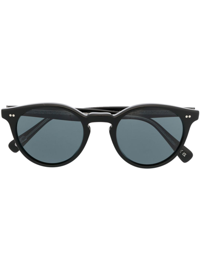 Oliver Peoples Romare Round-frame Sunglasses In Black