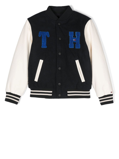 Tommy Hilfiger Junior Kids' Colour-block Jacket In Blue