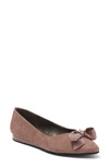 Reaction Kenneth Cole Lily Bow Flat In Mauve