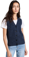 ALEX MILL FRANCIS CARDIGAN VEST IN DONEGAL