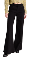 Frame Le Slim Palazzo Wide Leg Jeans In Film Noir
