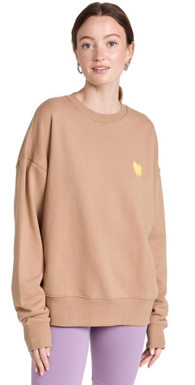 Spiritual Gangster Choose Happiness Sweatshirt In Camel