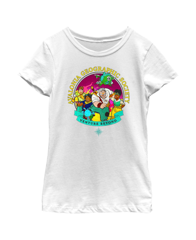 Disney Girl's Strange World Avalonia Geographic Society Venture Beyond Group Child T-shirt In White
