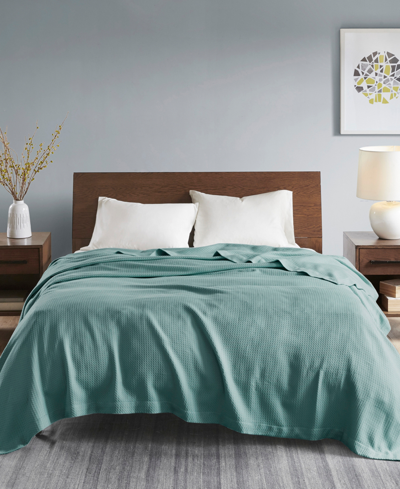 Madison Park Egyptian Cotton Blanket, Full/queen In Teal