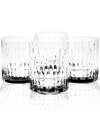 REED & BARTON "SOHO" DOUBLE OLD-FASHIONED GLASSES, SET OF 4