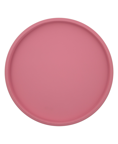 Kraftware Fun Colors 14" Round Serving Tray In Pink