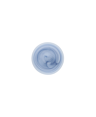 Fortessa La Jolla Glass Bread & Butter Plates, Set Of 4 In Ink Blue