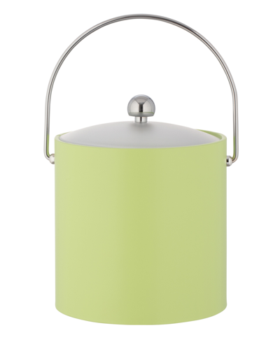 Kraftware Fun Colors Chrome Ice Bucket, 3 Quart In Light Green