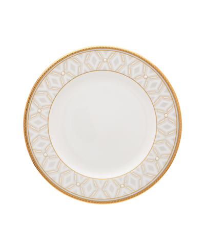 Noritake Noble Pearl Bread Butter/appetizer Plate, 6-1/2" In White And Gold