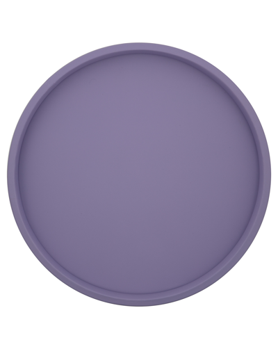 Kraftware Fun Colors 14" Round Serving Tray In Lilac