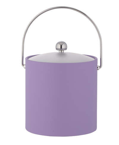Kraftware Fun Colors Chrome Ice Bucket, 3 Quart In Lilac