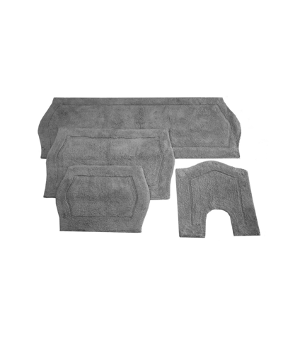 Home Weavers Waterford 4-pc. Bath Rug Set In Grey