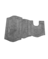 Home Weavers Waterford 3-pc. Bath Rug Set In Grey