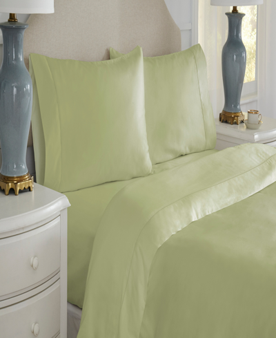 Pointehaven 800 Thread Count Pillowcase Pair, Standard In Sage