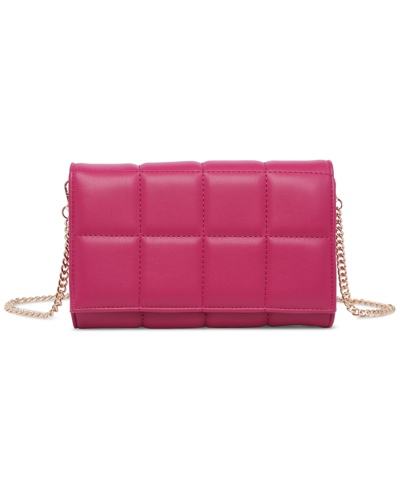 Urban Expressions Riley Quilted Crossbody In Magenta