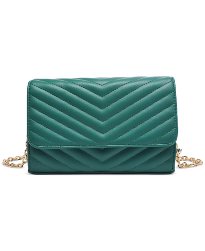 Urban Expressions Tamara Quilted Crossbody In Emerald