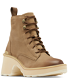 Sorel Hi-line Leather Lace-up Boots In Umber/ceramic