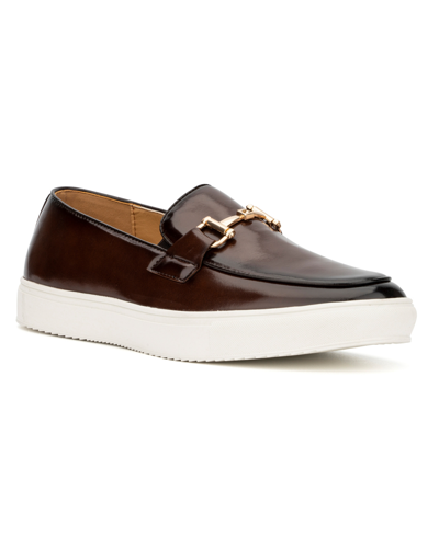 X-ray Anchor Mens Casual Slip On Loafers In Brown