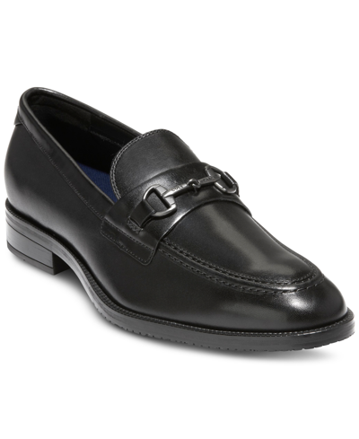 Cole Haan Men's Modern Essentials Leather Bit Loafer In Black Gray Pin