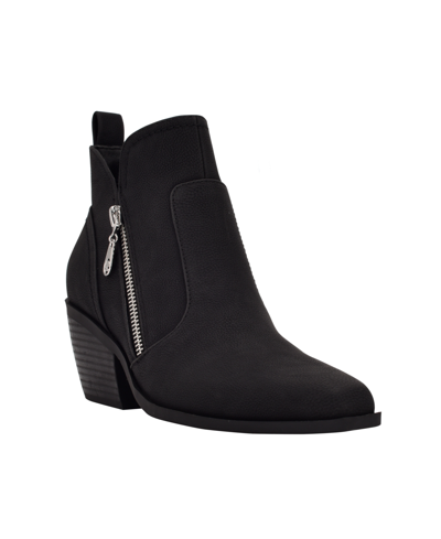Gbg Los Angeles Women's Vissa Western Inspired Fashion Bootie Women's Shoes In Black
