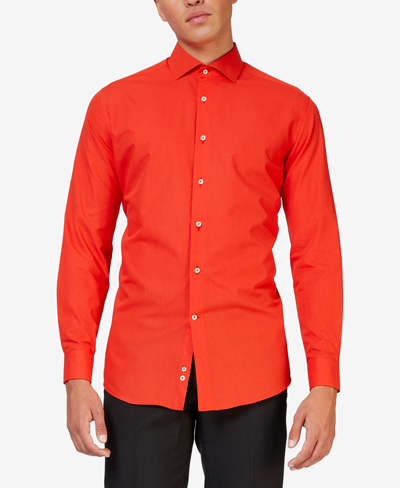 Opposuits Men's Solid Color Shirt In Red