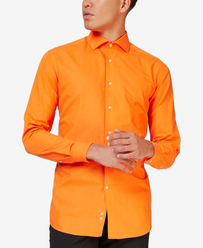 Opposuits Men's Solid Color Shirt In Orange