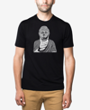 LA POP ART MEN'S PREMIUM BLEND WORD ART BUDDHA T-SHIRT