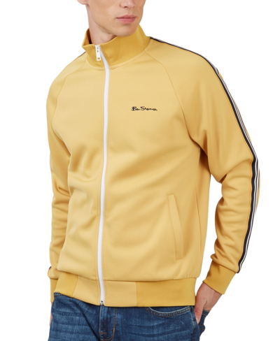 Ben Sherman Men's House Taped Full-zip Track Jacket In Sunflower