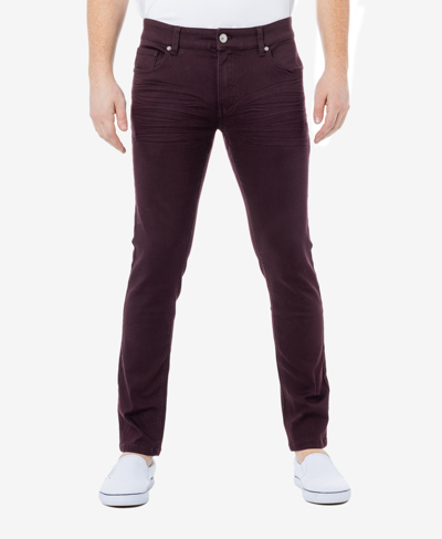 X-ray Men's Stretch 5 Pocket Skinny Jeans In Brick