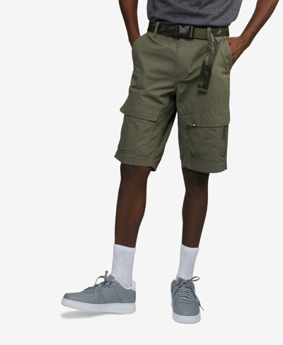 Ecko Unltd Men's Flip Front Cargo Shorts In Green