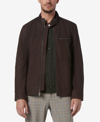 MARC NEW YORK MEN'S NORWORTH SUEDED FINISH LEATHER RACER JACKET