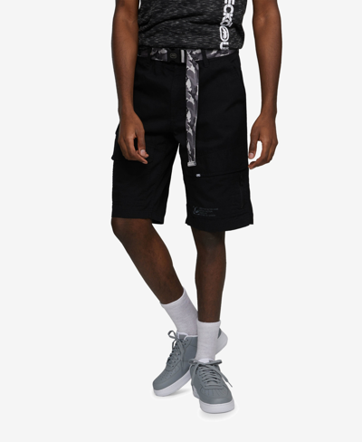 Ecko Unltd Men's Flip Front Cargo Shorts In Black