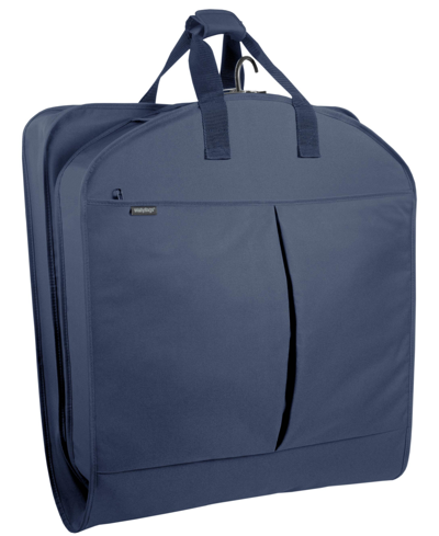 Wallybags 45" Deluxe Extra Capacity Travel Garment Bag With Accessory Pockets In Navy