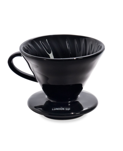 London Sip Ceramic Coffee Dripper, 1-2 Cup In Black