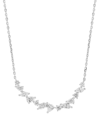 Effy Collection Effy Diamond Multi-cut 18" Collar Necklace (1-1/8 Ct. T.w.) In 14k White Gold