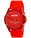 SPGBK WATCHES UNISEX 71ST RED SILICONE STRAP WATCH 44MM