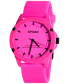 SPGBK WATCHES UNISEX FOREVER PINK SILICONE STRAP WATCH 44MM