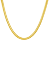 AND NOW THIS SNAKE CHAIN NECKLACE IN 18K GOLD PLATED OR SILVER PLATED BRASS