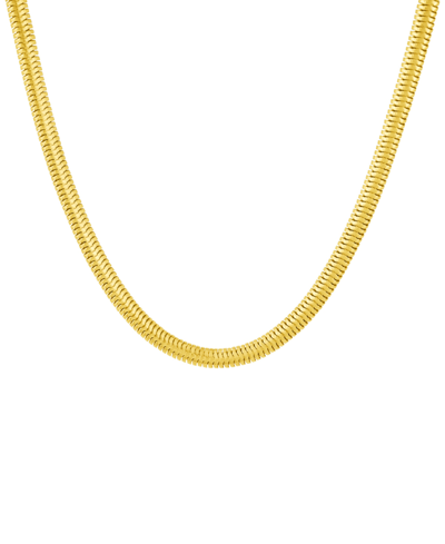 And Now This Snake Chain Necklace In 18k Gold Plated Brass