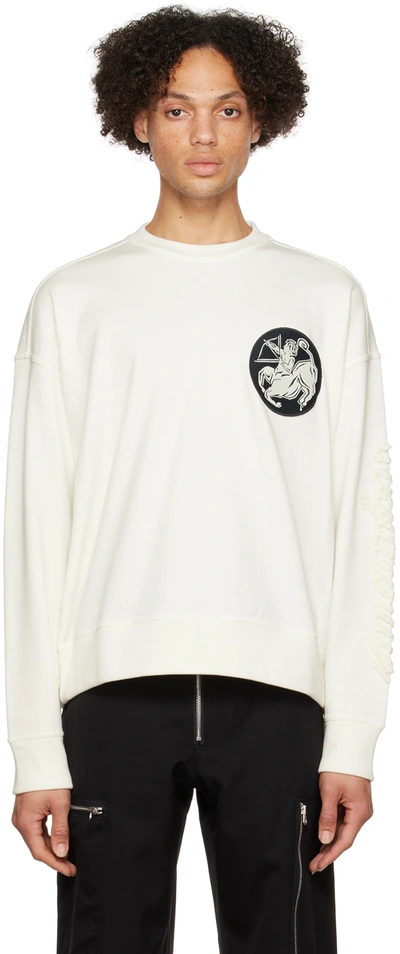 Jil Sander Off-white 'sagittarius' Sweatshirt In 129 - Base Off White